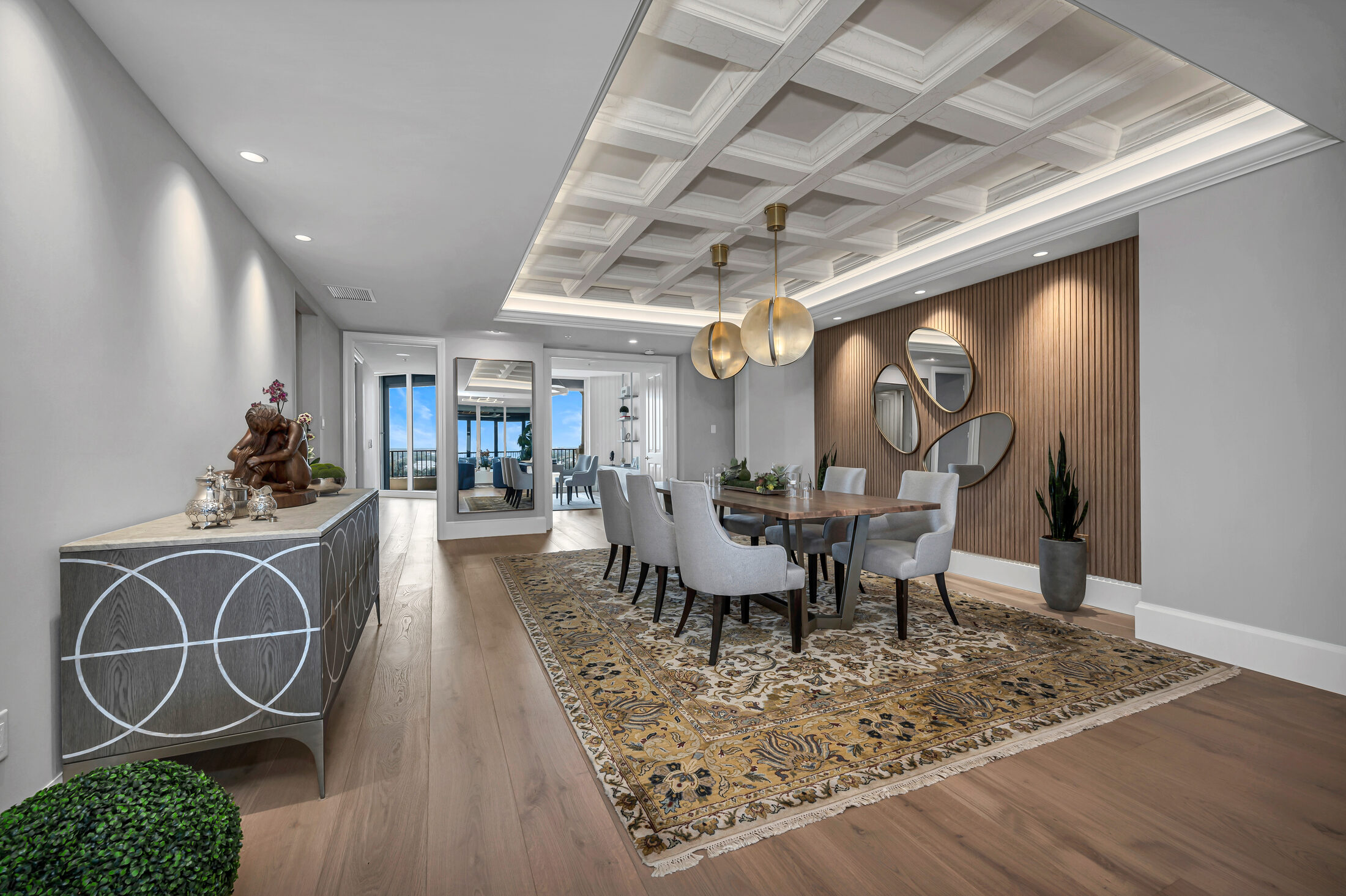 Finished home in Bay Colony, Naples. RIVA wood inside, RIVA tile on the lanai.