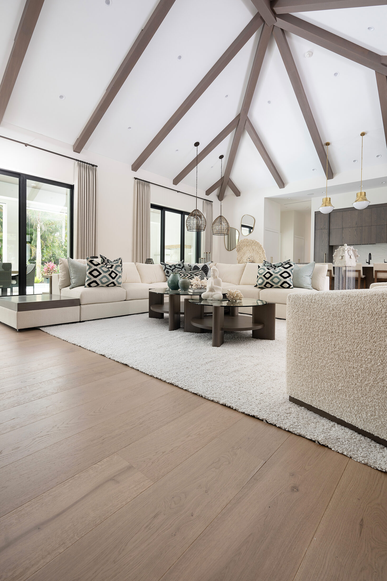 Finished home in Moorings, Naples. Wide-plank hardwood, bright open rooms.